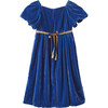 Kids Frangula Party Dress, Royal Blue - Dresses - 3