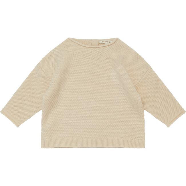 Baby Adelie Jumper, Buttermilk - Sweaters - 1