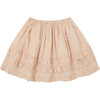 Kids Briza Party Skirt With 3-Tiers Double Edged Ruffles, Pale Pink - Skirts - 1 - thumbnail