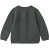Baby Rosa Crew Neck Button Front Cardigan, Pine - Cardigans - 3