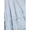 Kids Briza Party Skirt With 3-Tiers Double Edged Ruffles, Powder Blue - Skirts - 2 - thumbnail