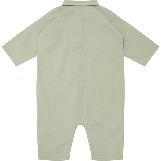 Kids Cosmos Boiler Suit, Sage Poplin - Overalls - 3