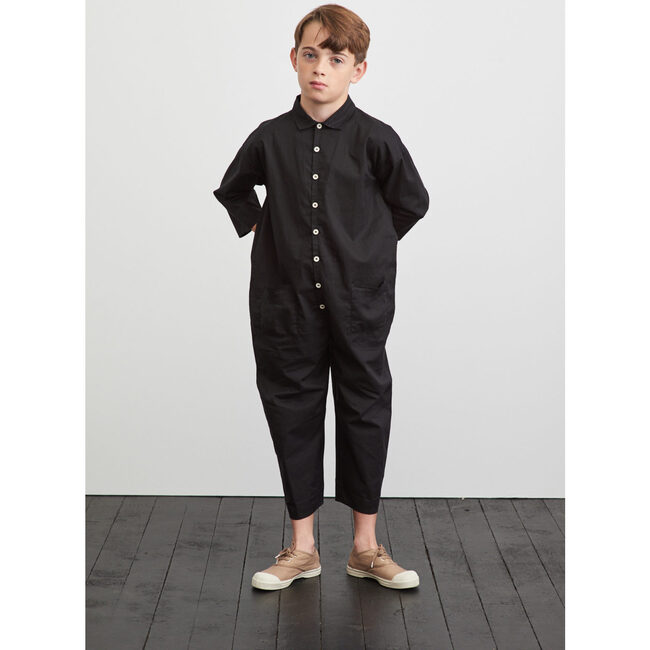 Kids Cosmos Boiler Suit, Black - Overalls - 2