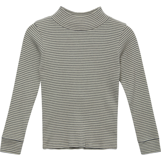 Kids Forgo Top, Pebble And Navy Stripe