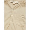 Baby Adonis Shirt With Button Placket, Sand Cotton - Shirts - 2