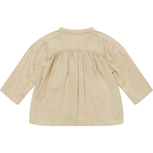 Baby Adonis Shirt With Button Placket, Sand Cotton - Shirts - 3