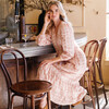 Women's Lyla V-Neck Dress, Pink Gingham - Dresses - 2 - thumbnail