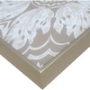 Mirror Tray With Handles, Beige And Silver - Accents - 2 - thumbnail