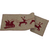 Christmas Table Runner, Reindeer And Sleigh - Accents - 1 - thumbnail