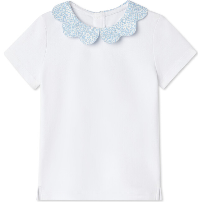 Julia Shorts Sleeve Liberty Jaqueline's Blossom Top, Bright White