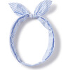 Seersucker Tie Headband, Vista Blue - Hair Accessories - 1 - thumbnail