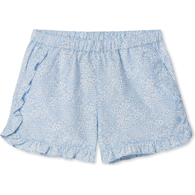 Milly Jacqueline's Blossom Liberty Poplin Shorts, Blue