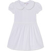 Hazel Puff Sleeve Seersucker Dress, White - Dresses - 1 - thumbnail