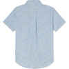 Owen Short Sleeve Jacqueline's Blossom Liberty Poplin Buttondown Shirt, Blue - Shirts - 2