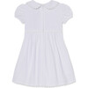 Hazel Puff Sleeve Seersucker Dress, White - Dresses - 2