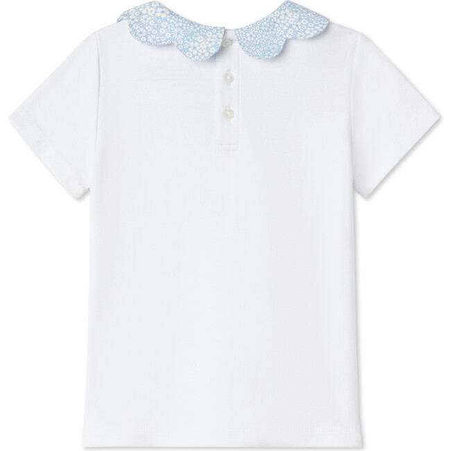 Julia Shorts Sleeve Liberty Jaqueline's Blossom Top, Bright White - Blouses - 2