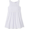 Charlotte Frilled Seersucker Dress, White - Dresses - 1 - thumbnail