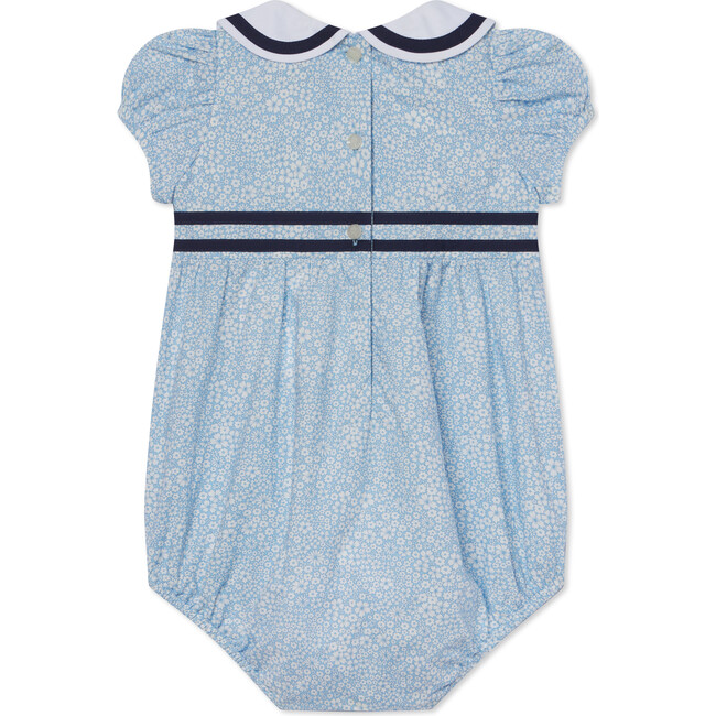 Juniper Jacqueline's Blossom Liberty Poplin Bubble, Blue - Onesies - 2