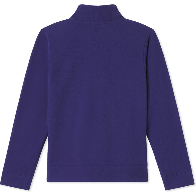 Hollis Snap Placket Sustainable Fleece Pullover, White - Sweatshirts - 3