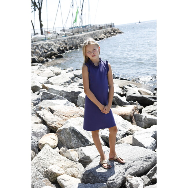 Bailey Solid Knit Dress, Blue Ribbon - Dresses - 2