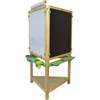 Tri-Sided Art Center, Natural with Apple Green - Play Tables - 1 - thumbnail