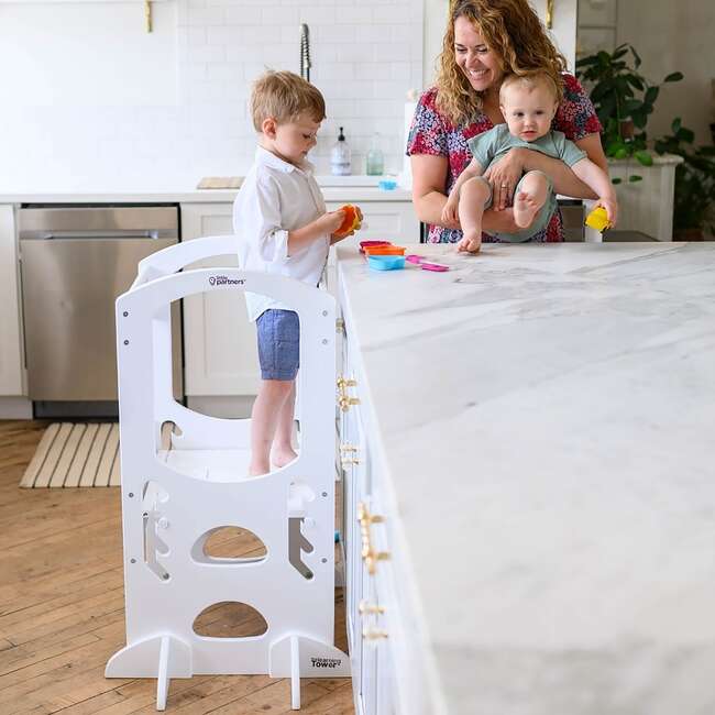 The Learning Tower, Soft White - Play Tables - 2