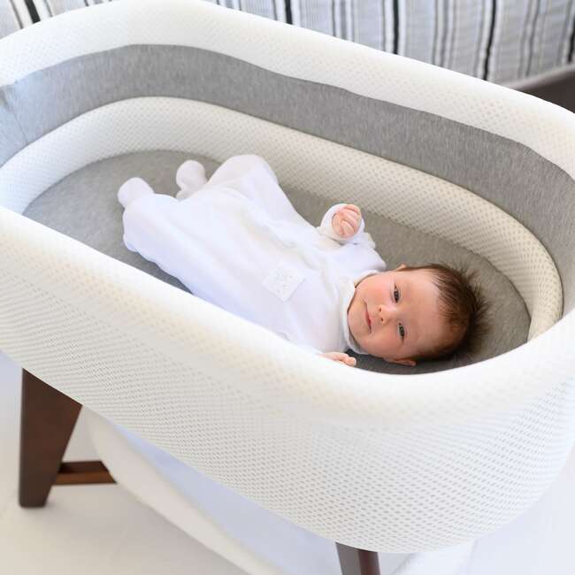 Evi Smart Bassinet, White - Bassinets - 4