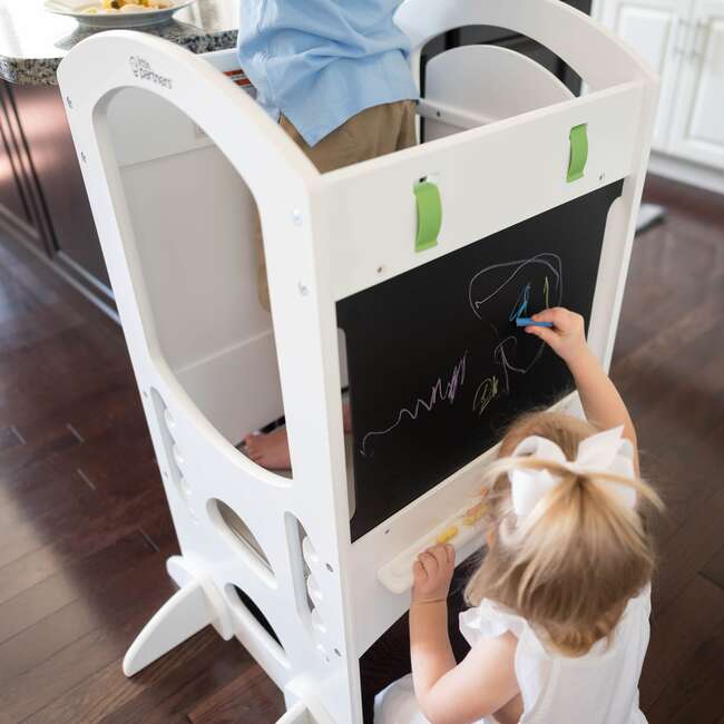 Limited Edition Learning Tower, Soft White - Play Tables - 4