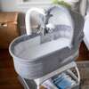 Sweetli Nurture Bassinet, Grey Melange - Bassinets - 3