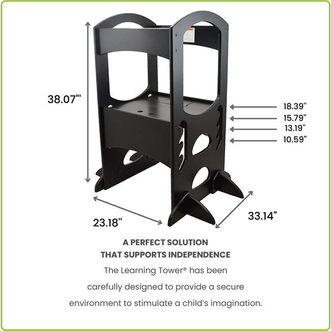 The Learning Tower, Ebony - Play Tables - 7