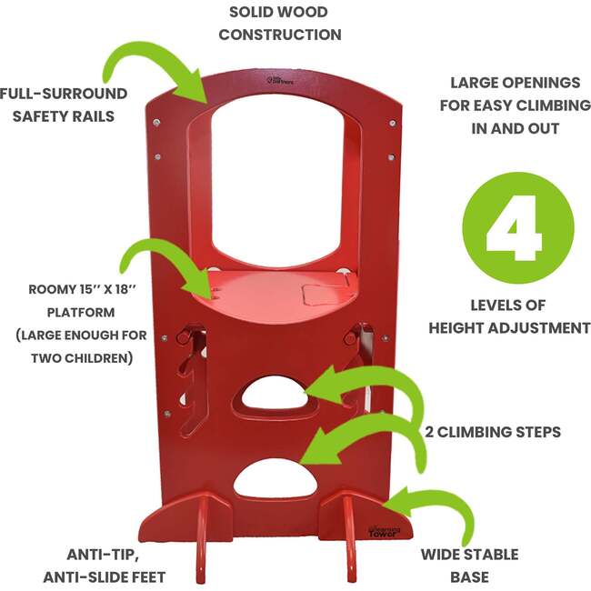 The Learning Tower, Red - Play Tables - 4