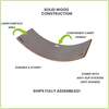 Wobble Board, Slate Grey - Climbers & Play Gyms - 4