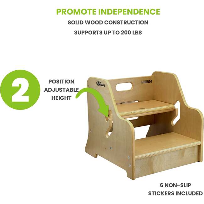 StepUp Step Stool, Natural - Kids Seating - 4
