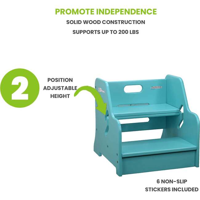 StepUp Step Stool, Turquoise - Kids Seating - 5