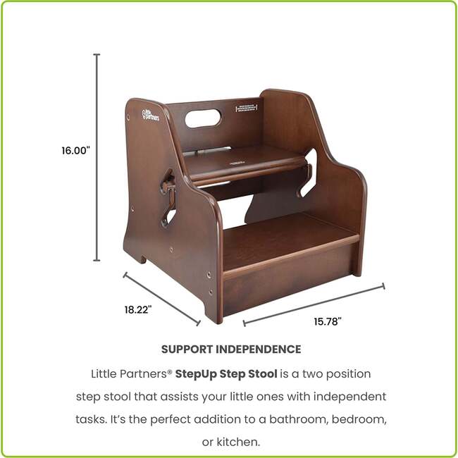StepUp Step Stool, Espresso - Kids Seating - 5