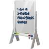 Peek-A-Boo Art Easel, Soft White - Easels & Art Tables - 1 - thumbnail