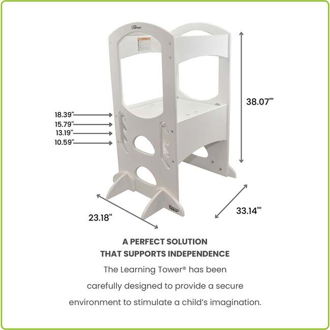 The Learning Tower, Soft White - Play Tables - 7