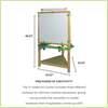 Tri-Sided Art Center, Soft White with Natural - Easels & Art Tables - 6