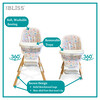 2-in-1 Turn-A-Tot High Chair, Rainbow - Highchairs - 6 - thumbnail