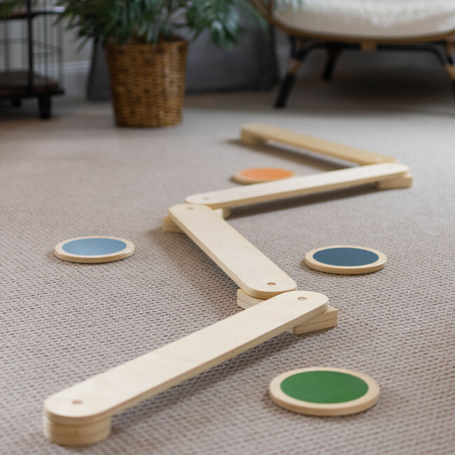 Learn 'N Balance Set with 4 Stepping Stones, Natural