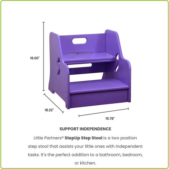 StepUp Step Stool, Lilac - Kids Seating - 7