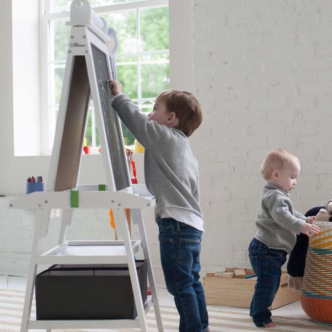 Deluxe Learn and Play Art Center, Soft White - Easels & Art Tables - 2