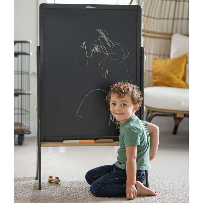 Contempo Art Easel, Charcoal with Natural - Play Tables - 3