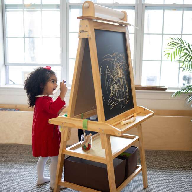 Deluxe Learn and Play Art Center, Natural - Easels & Art Tables - 2