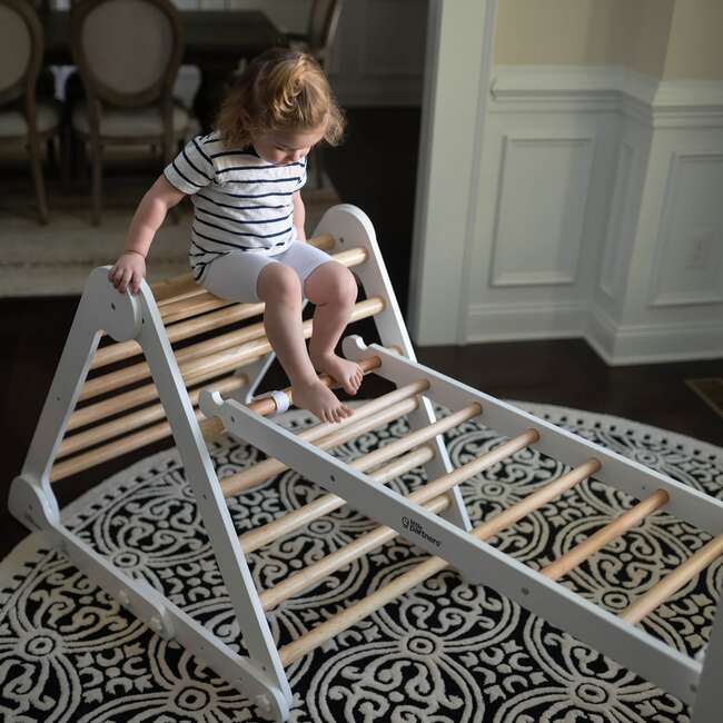 Climbing Ladder, Soft White w/ Natural - Climbers & Play Gyms - 2