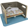 3-in-1 Learning Booster, Rainbows on Slate Grey - Booster Seats - 1 - thumbnail