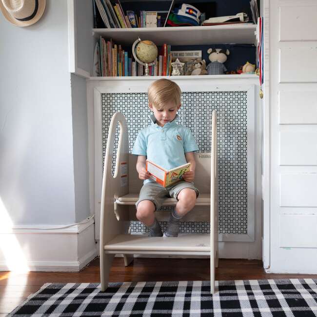 3-in-1 Growing Step Stool, Premium Ivory - Kids Seating - 2