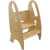 3-in-1 Growing Step Stool, Natural - Kids Seating - 1 - thumbnail