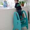 3-in-1 Growing Step Stool, Turquoise - Kids Seating - 2