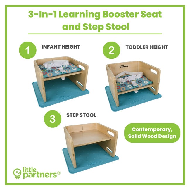 3-in-1 Learning Booster, Ring Bounce on Natural - Booster Seats - 6